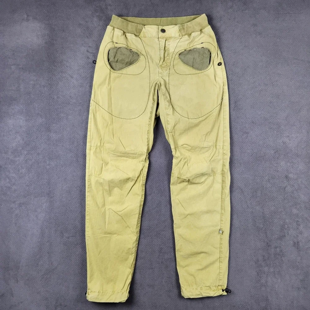 E9 Rondo Slim Climbing Pants Mens Large Avocado Green Made in Italy S19-UTR007